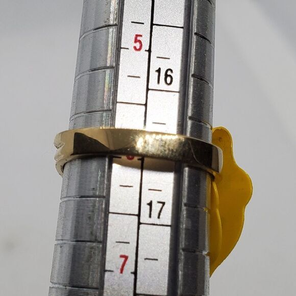 NWT Gold Tone, Blue, Orange, & Red Rhinestone Ring - Picture 6 of 6